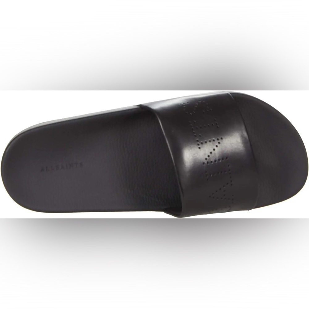 ALLSAINTS Karli Leather Slides - size 40 (US 9)